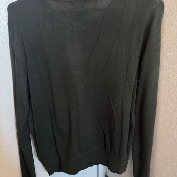 H&M Khaki-Green Fine-knit Cardigan - Picture 3 of 5